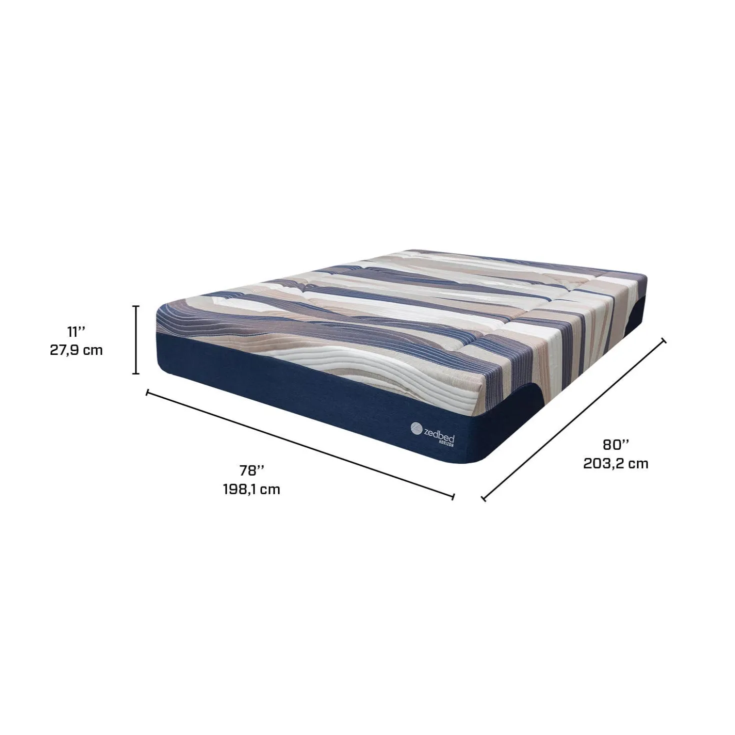 Matelas king ferme à ressorts ensachés - 78"