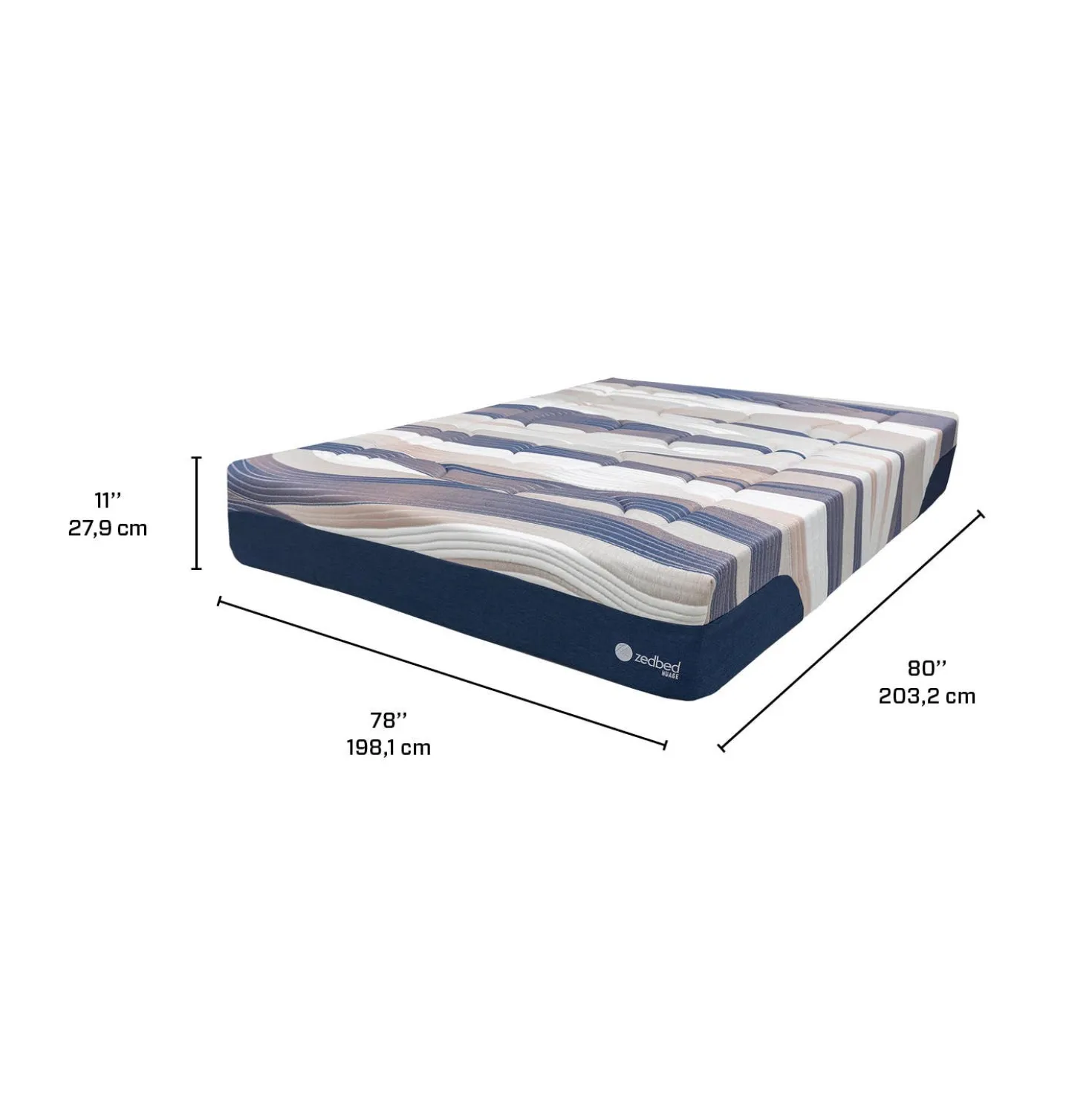 Matelas king moelleux à ressorts ensachés - 78"