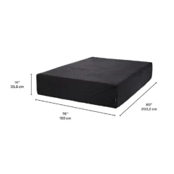 Matelas king roulé en mousse mémoire semi-ferme - 78