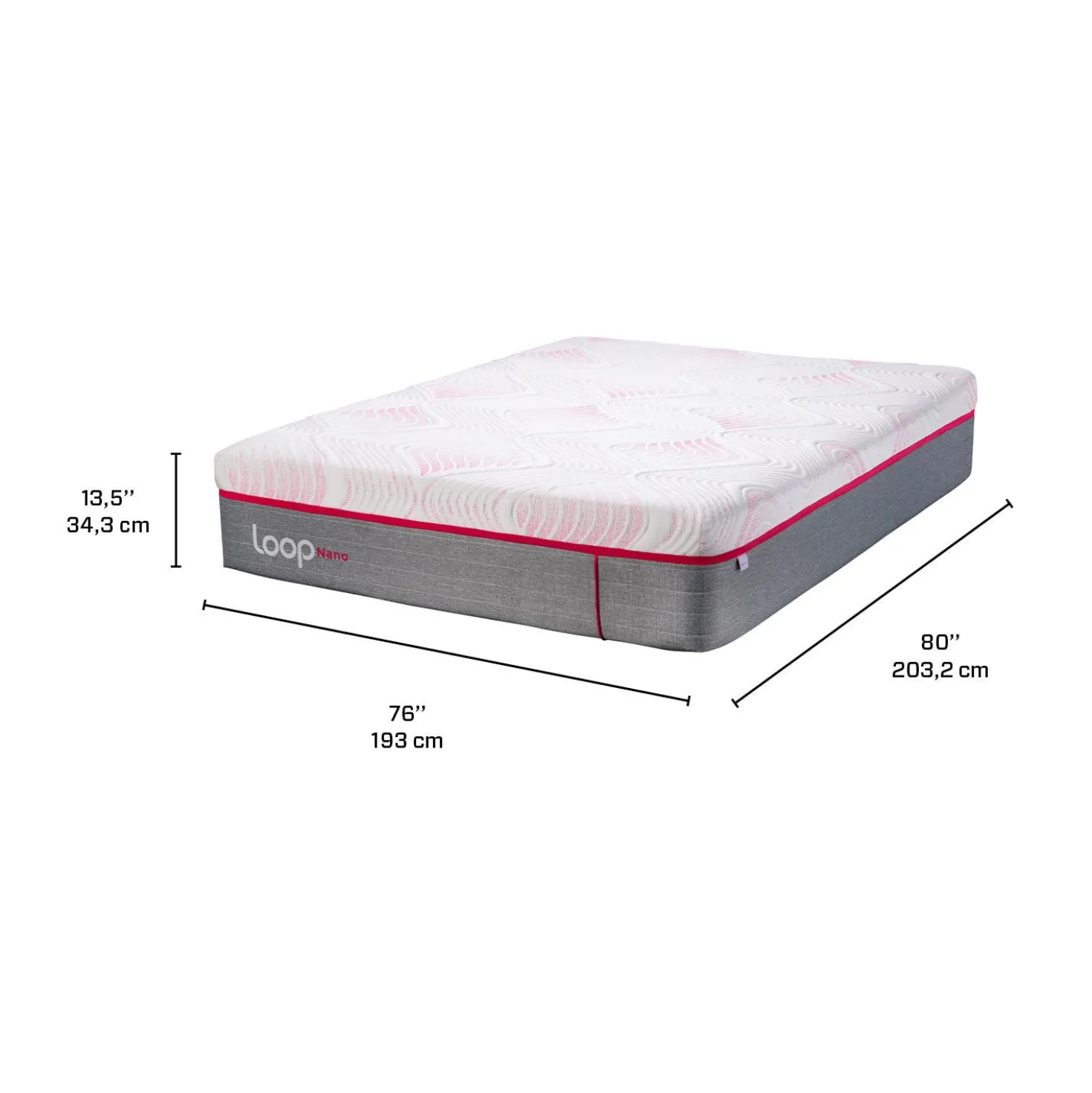 Matelas king rouléferme avec nanoressorts - 78"