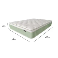 Matelas king roulé hybride semi-ferme - 80