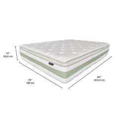 Matelas king roulé hybride semi-ferme - 80