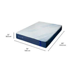 Matelas king roulésemi-ferme en mousse mémoire- 78