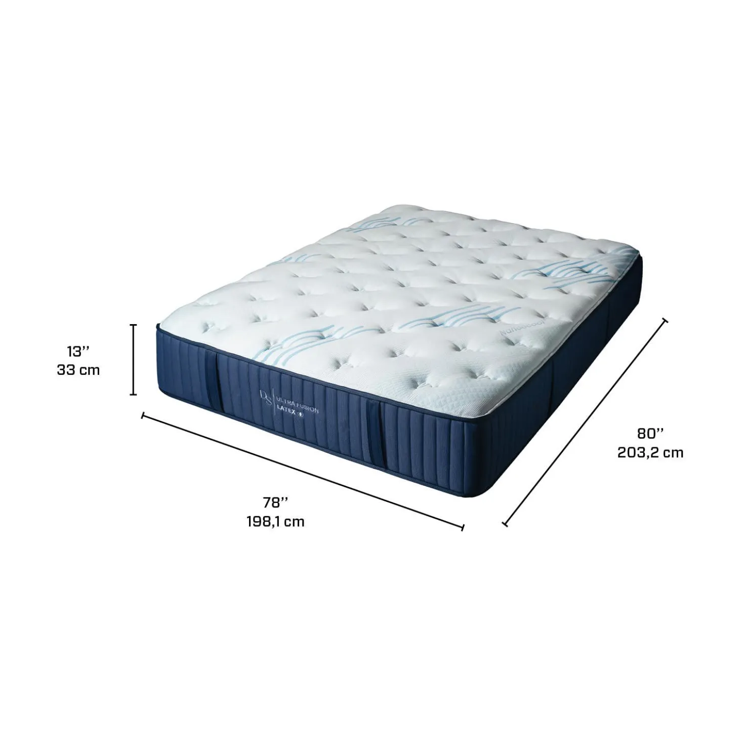 Matelas king roulésemi-ferme en mousse mémoire- 78"