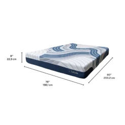 Matelas king roulésemi-ferme hybride - 78