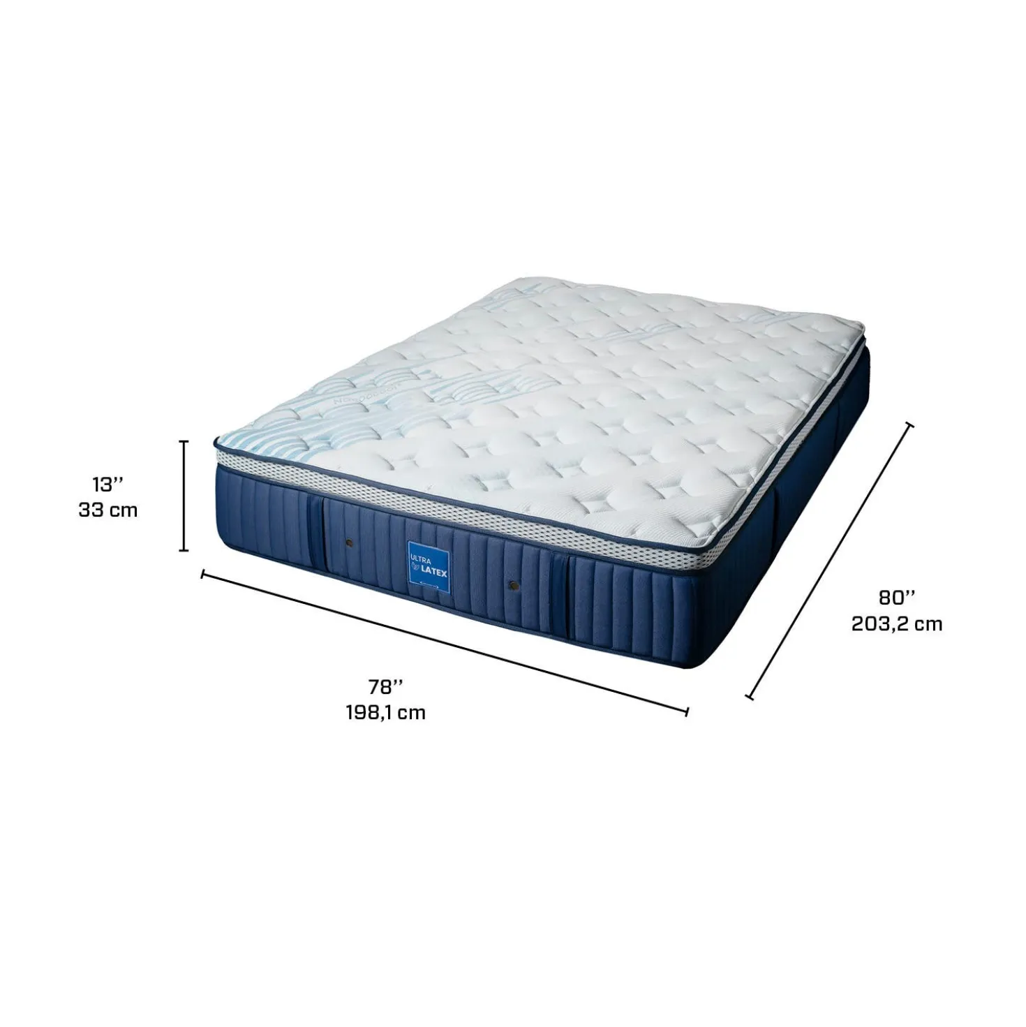 Matelas king semi-ferme hybride- 78"