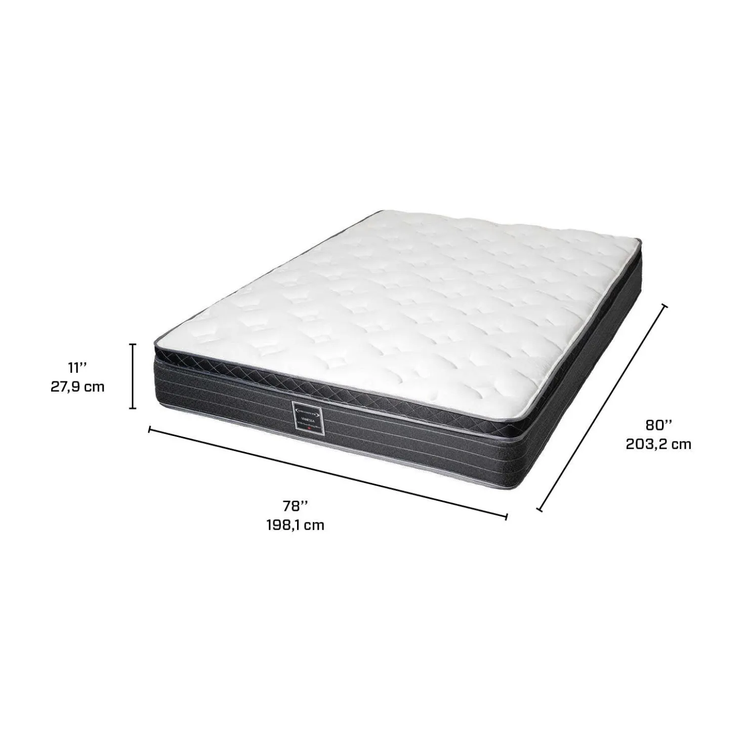 Matelas king semi-ferme à ressorts - 78"