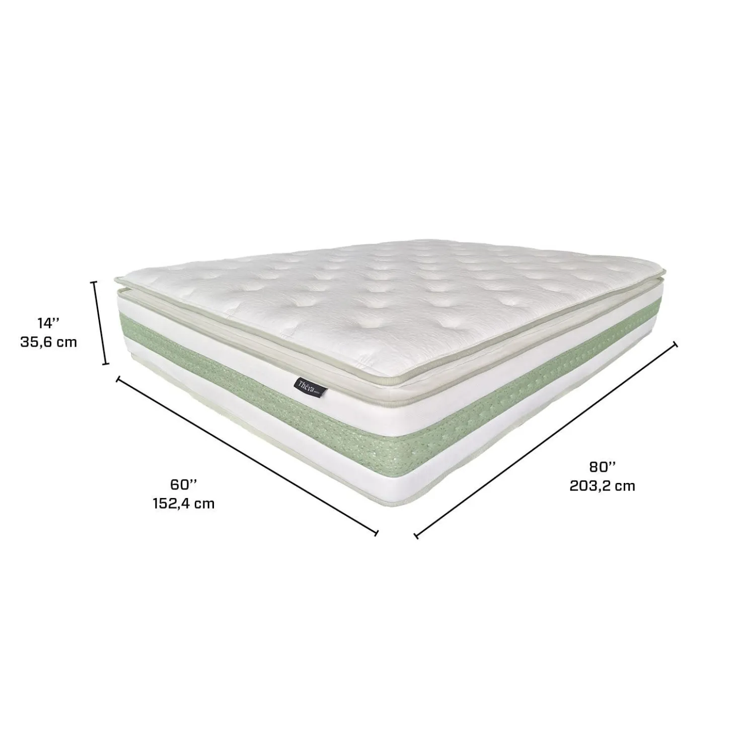 Matelas queen roulé hybride semi-ferme - 60"