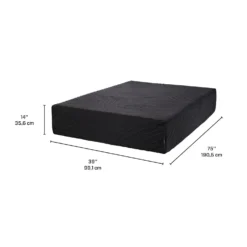 Matelas simple roulé en mousse mémoire semi-ferme - 39