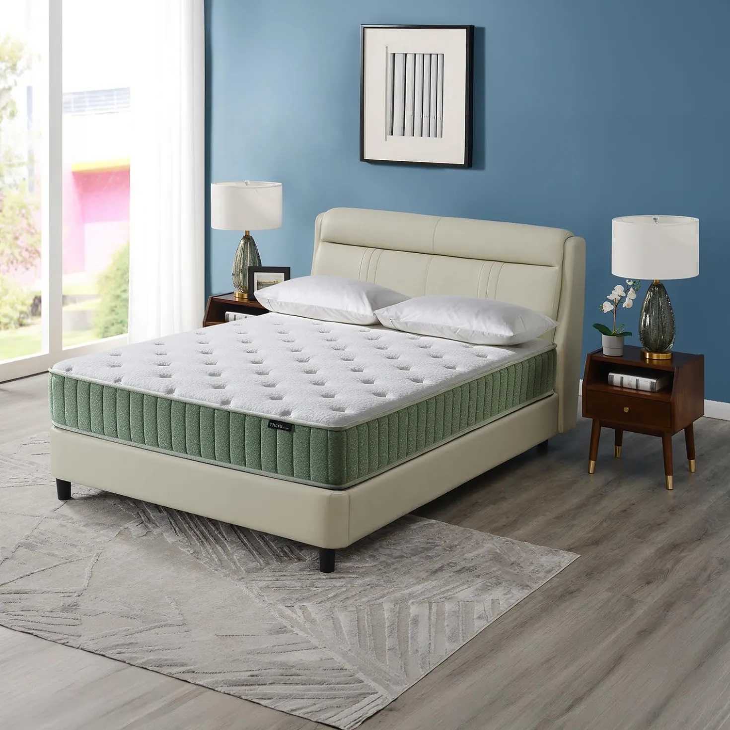 Matelas simple roulé à ressorts ensachés ferme - 39"
