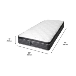 Matelas simple semi-ferme à ressorts - 39
