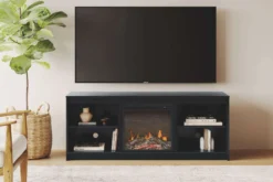 Meuble télé avec foyer électrique 60