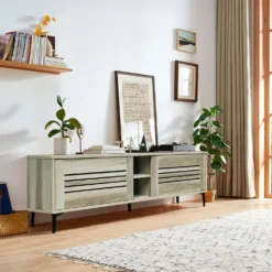 Meuble télé avec rangement - 55