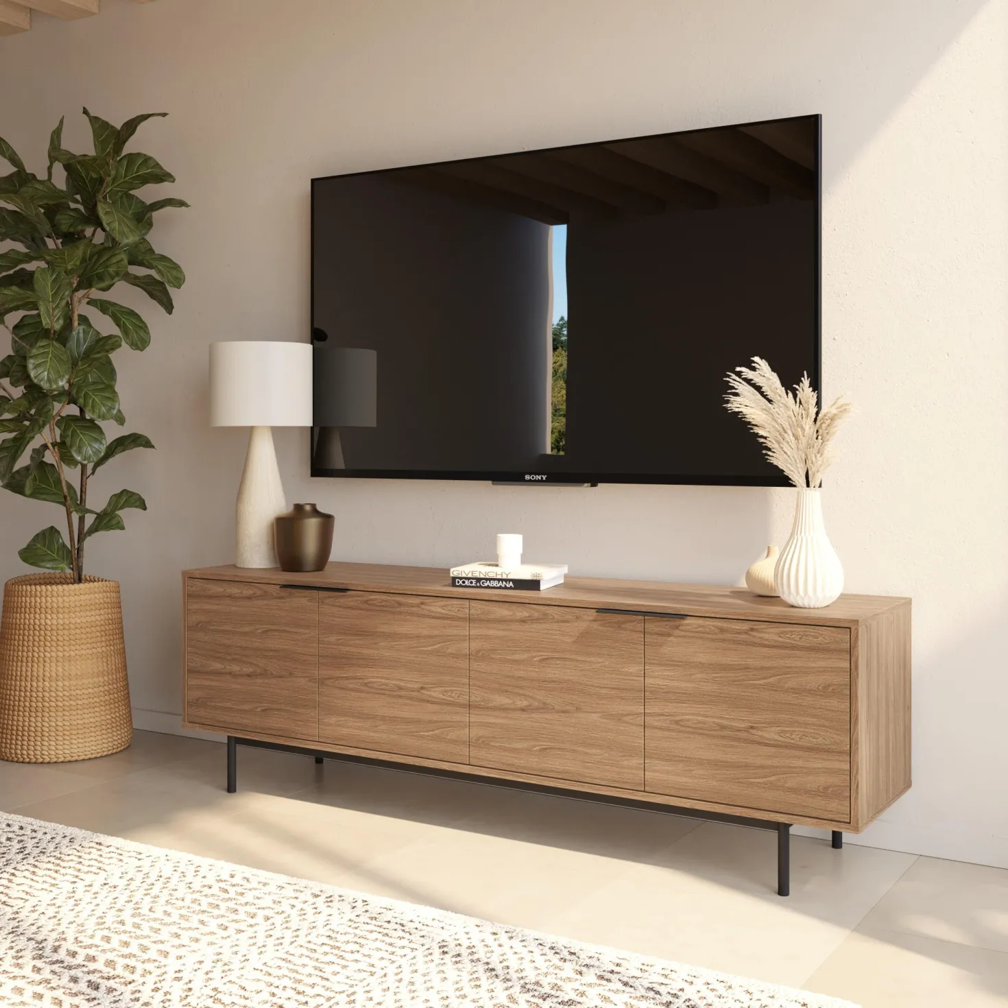 Meuble télé avec rangement70" - Nexera