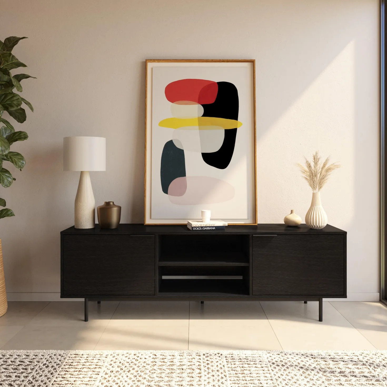 Meuble télé avec rangement 70" - Nexera