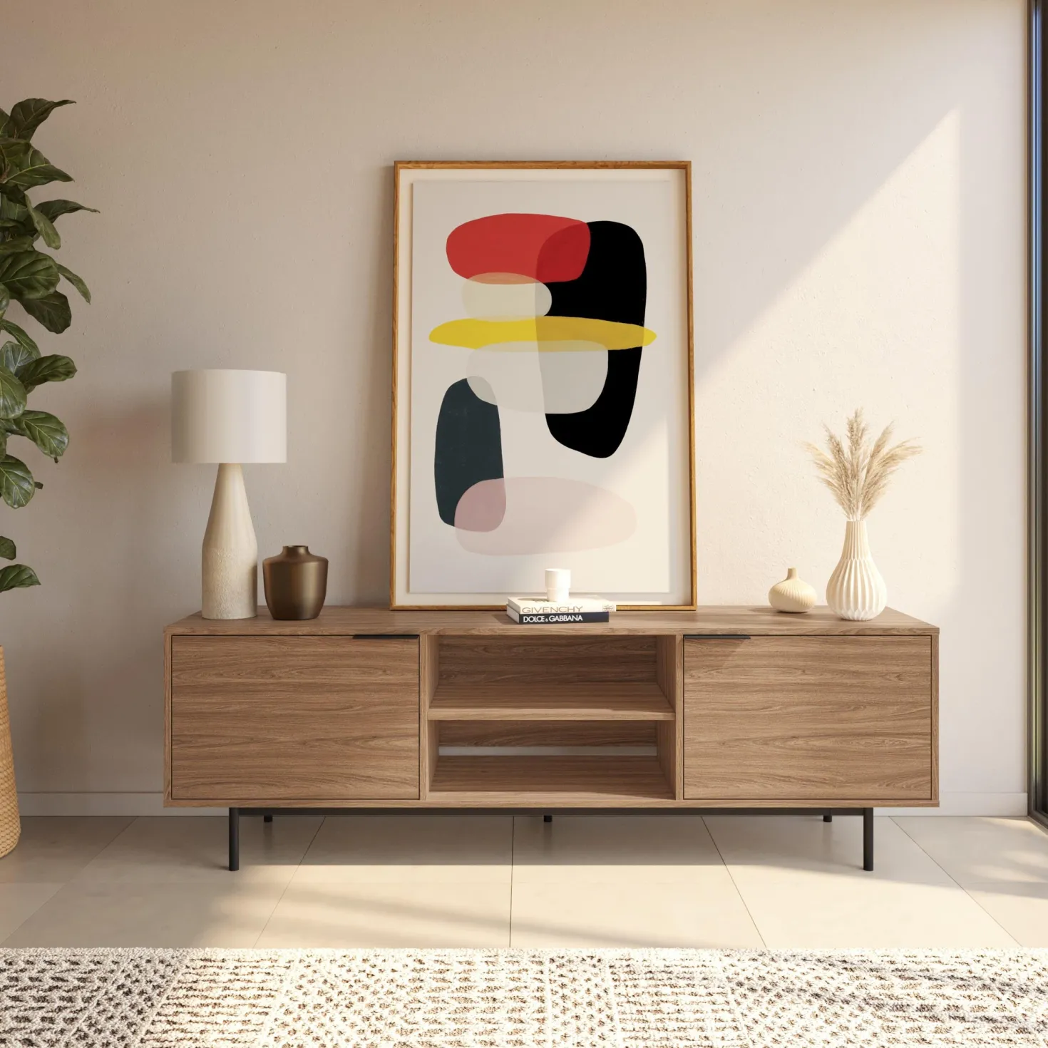 Meuble télé avec rangement 70" - Nexera