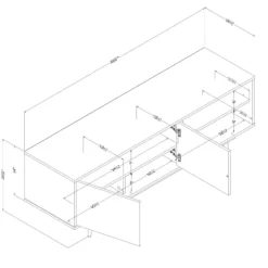 Meuble télé avec rangement 60'' - South Shore