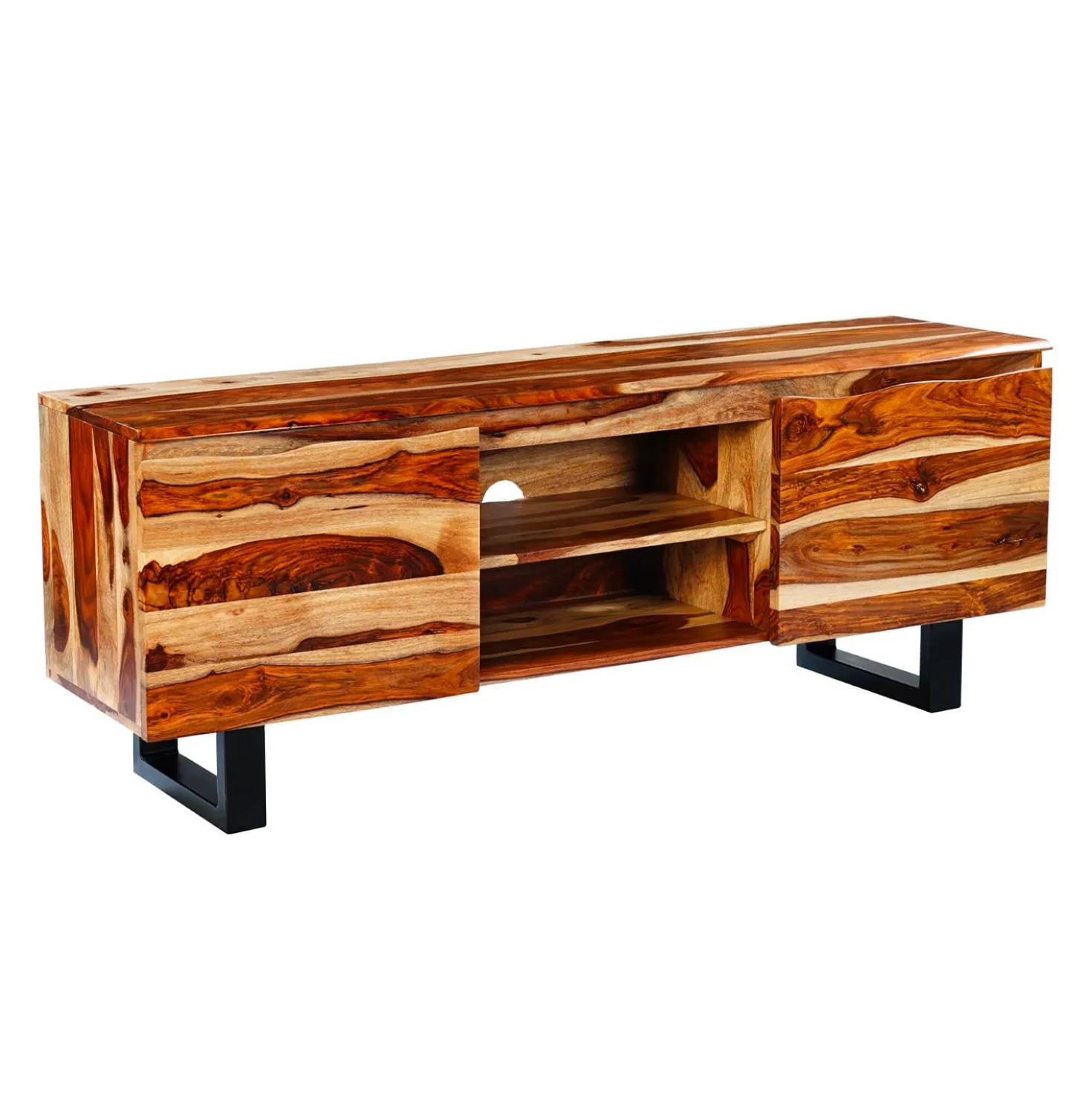 Meuble télé en bois massif - 58"