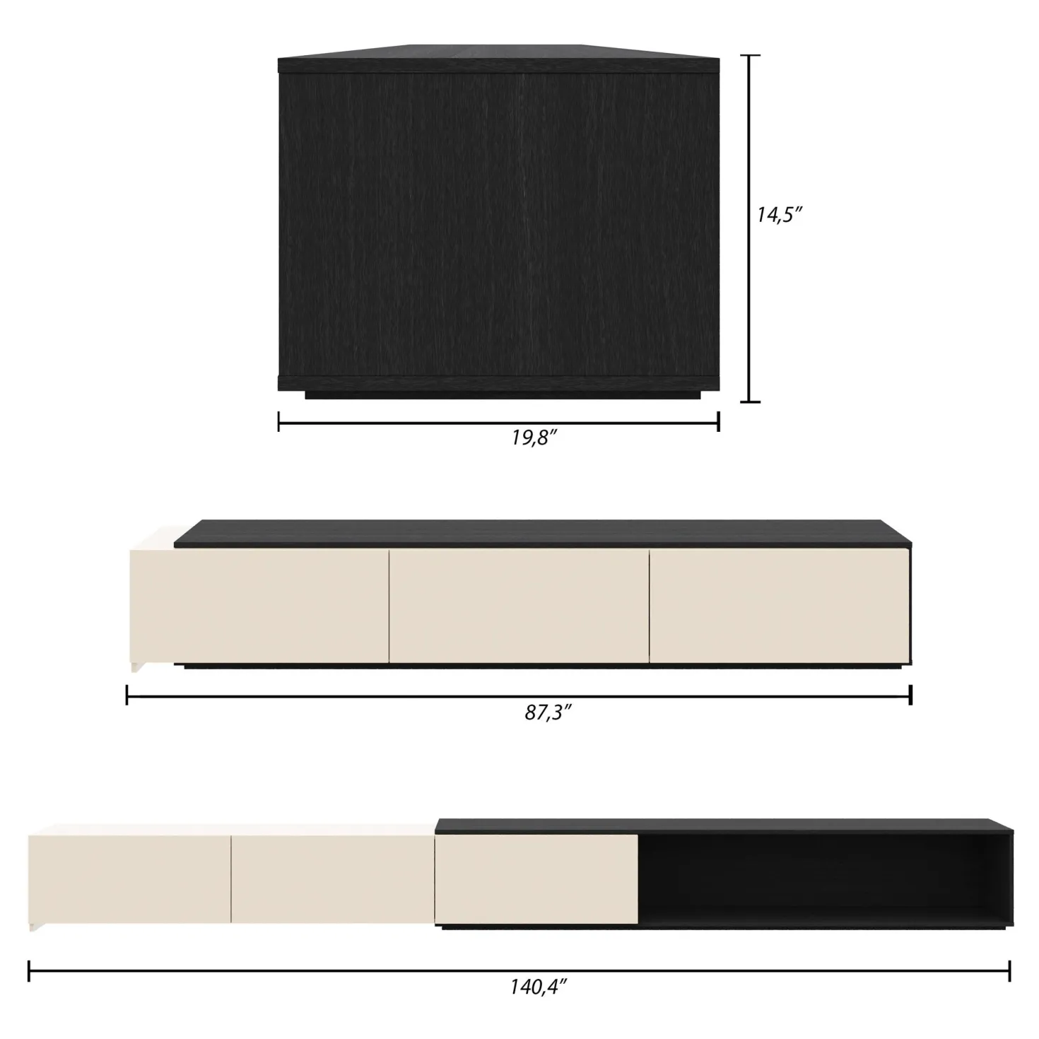 Meuble télé extensible - Nexera