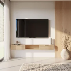 Meuble télé mural avec rangement 72" - Nexera