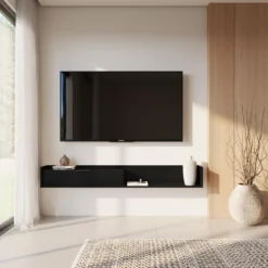 Meuble télé mural avec rangement 72" - Nexera