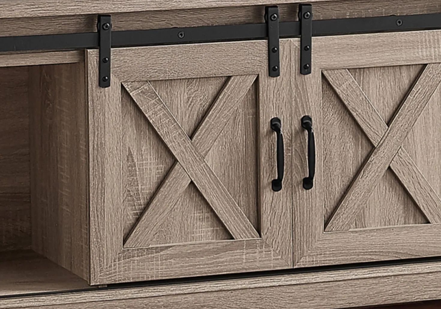 Meuble TV avec portes coulissantes 60" - Monarch