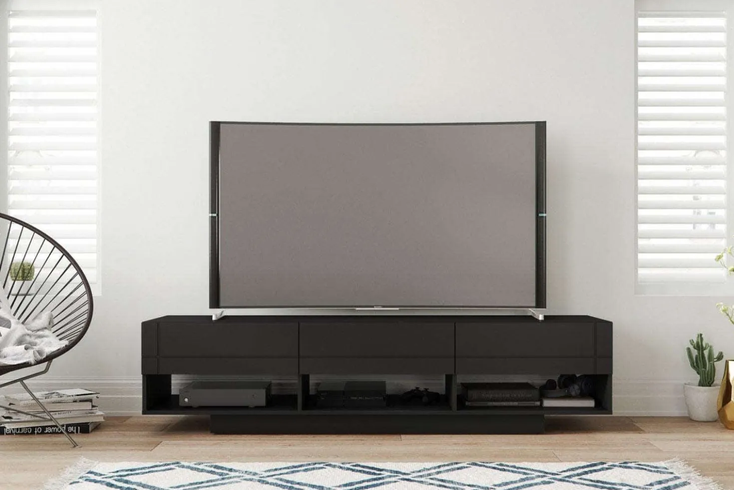 Meuble TV avec tiroirs 72" - Nexera