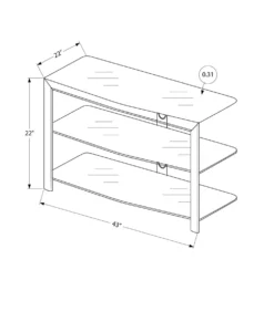 Meuble TV en verre 43