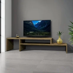 Meuble TV extensible et rétractable 54" à 86"