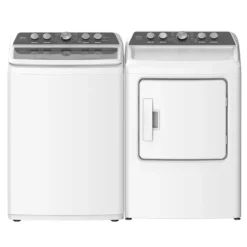 Midea Ensemble laveuse sécheuse, Blanc, Chargement par le haut