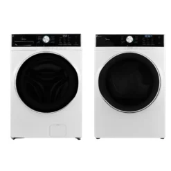 Midea Ensemble laveuse sécheuse, Blanc, Chargement frontal