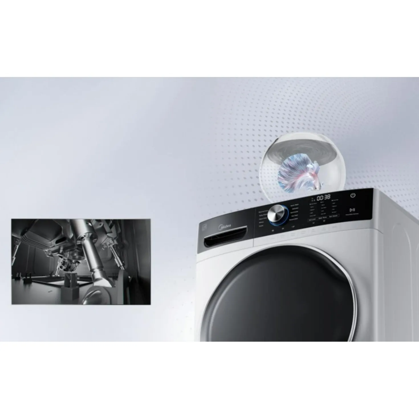 Midea Laveuse Chargement frontal Blanc 27" - MLH52N4AWW