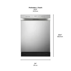 Midea Lave-vaisselle Encastré Acier inoxydable 24