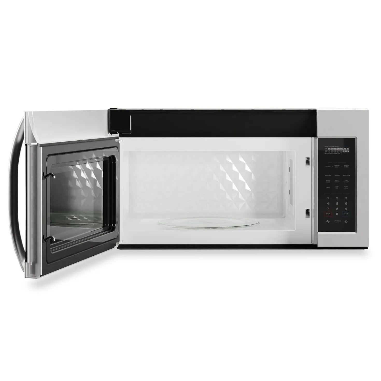 Midea Micro-ondes/Hotte, Inox, 29.25", 1000W, 300