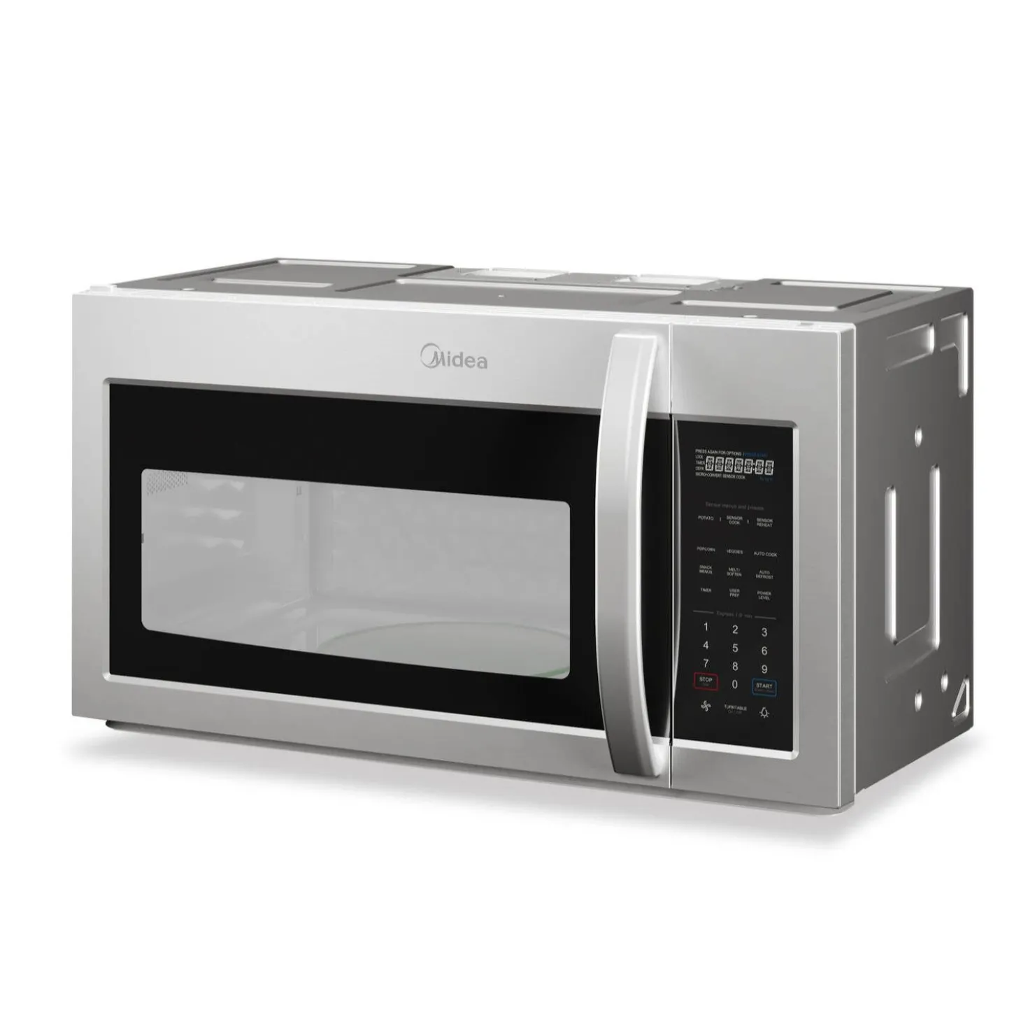 Midea Micro-ondes/Hotte, Inox, 29.25", 1000W, 300