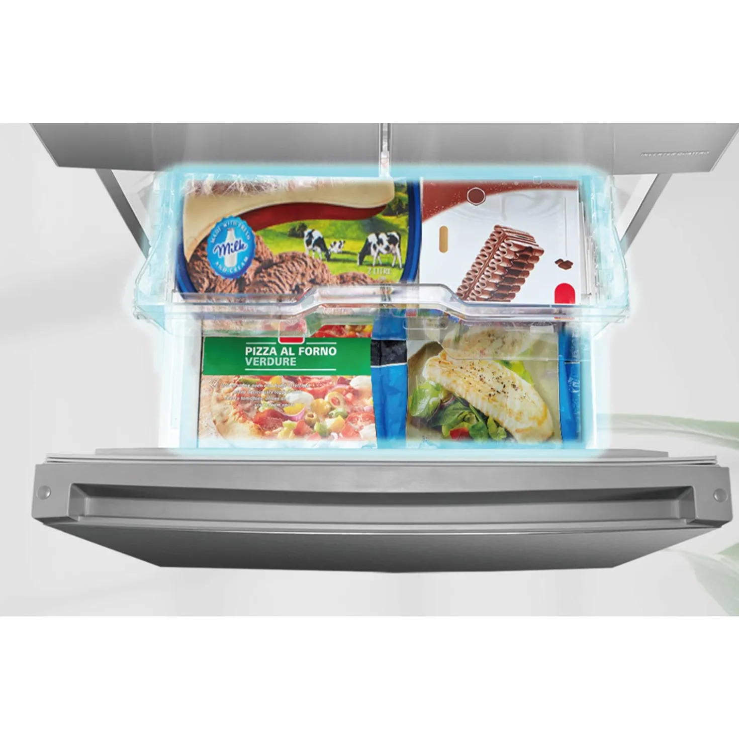 Midea Refrigerateur 18 pi3 30 po Inox Portes françaises - MRF18B4AST