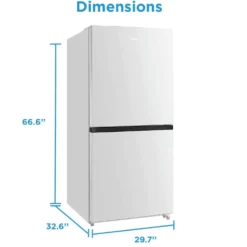 Midea Réfrigérateur/congélateur convertible 20 pi3 30 po Blanc Tout réfrigérateur - MRU21C7BWW