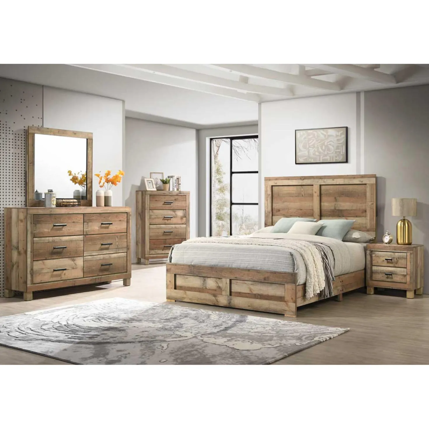 Miroir pour commode de chambre à coucher