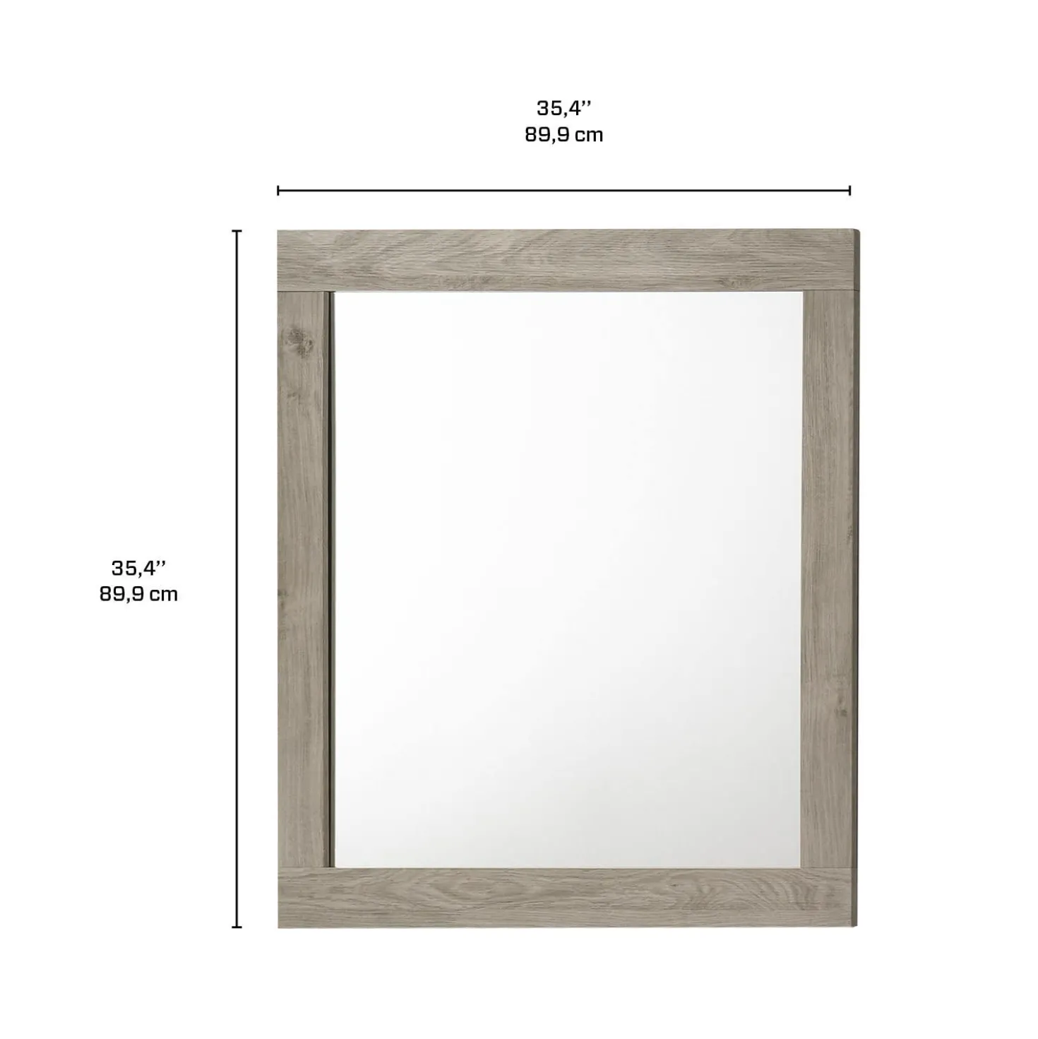 Miroir pour commode de chambre à coucher