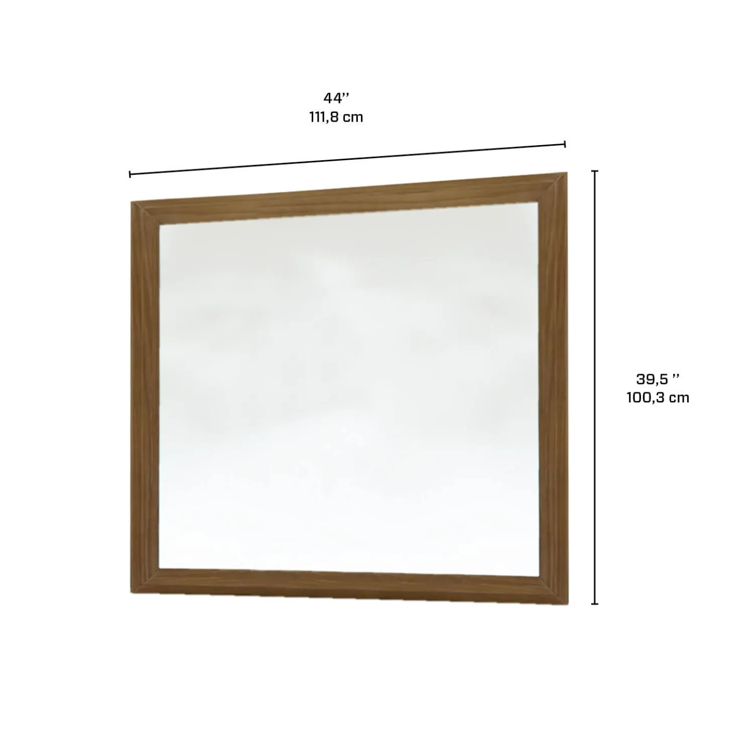 Miroir pour commode de chambre à coucher