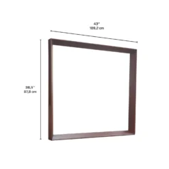 Miroir pour commode de chambre à coucher