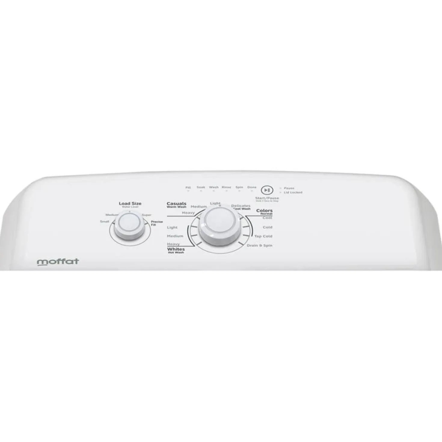 MOFFAT Laveuse Chargement par le haut Blanc 27" - MTW201BMRWW