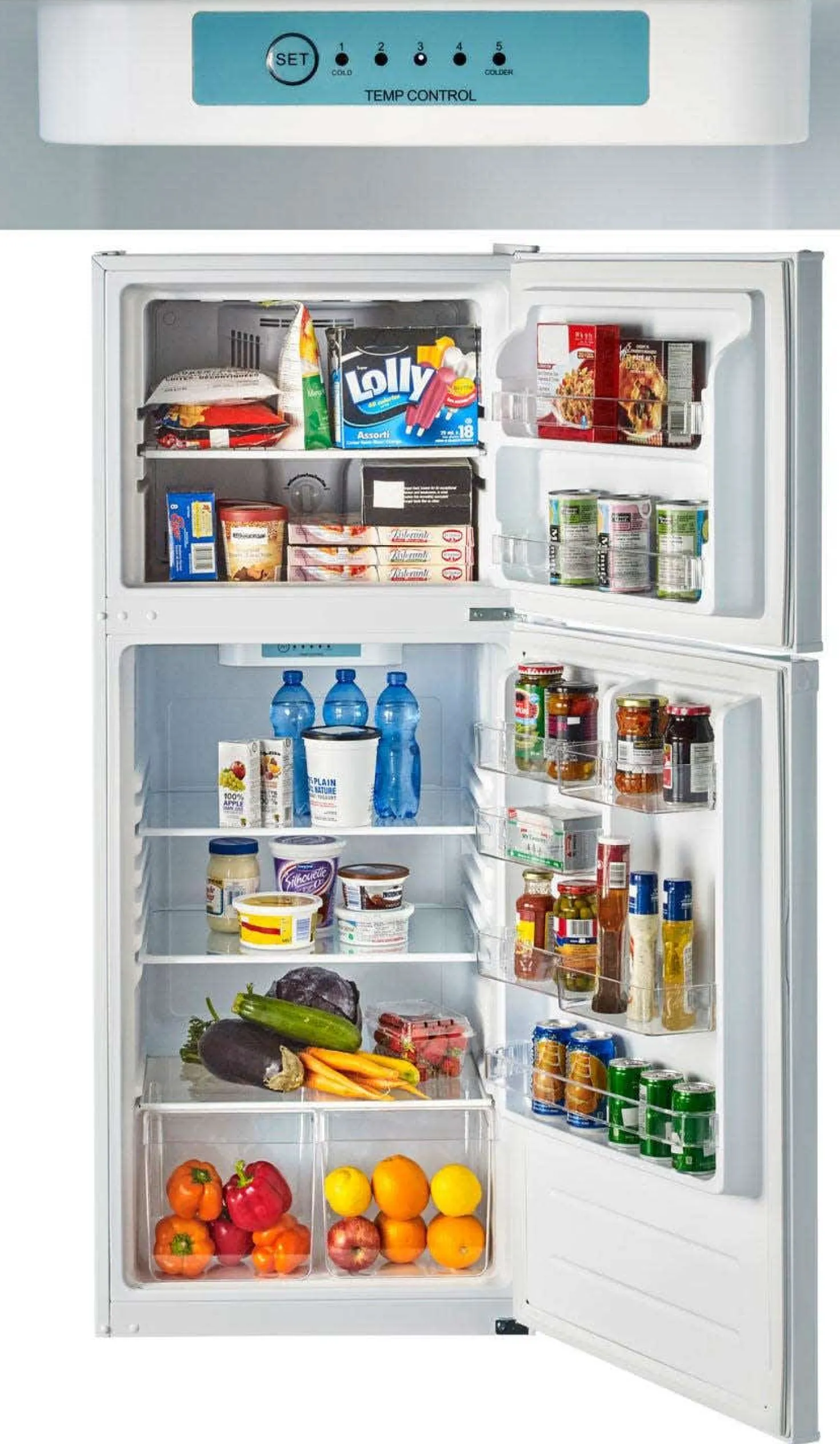 MOFFAT Réfrigérateur 11,5 pi3 24 po Blanc Congélateur en haut - MPE12FGKWW