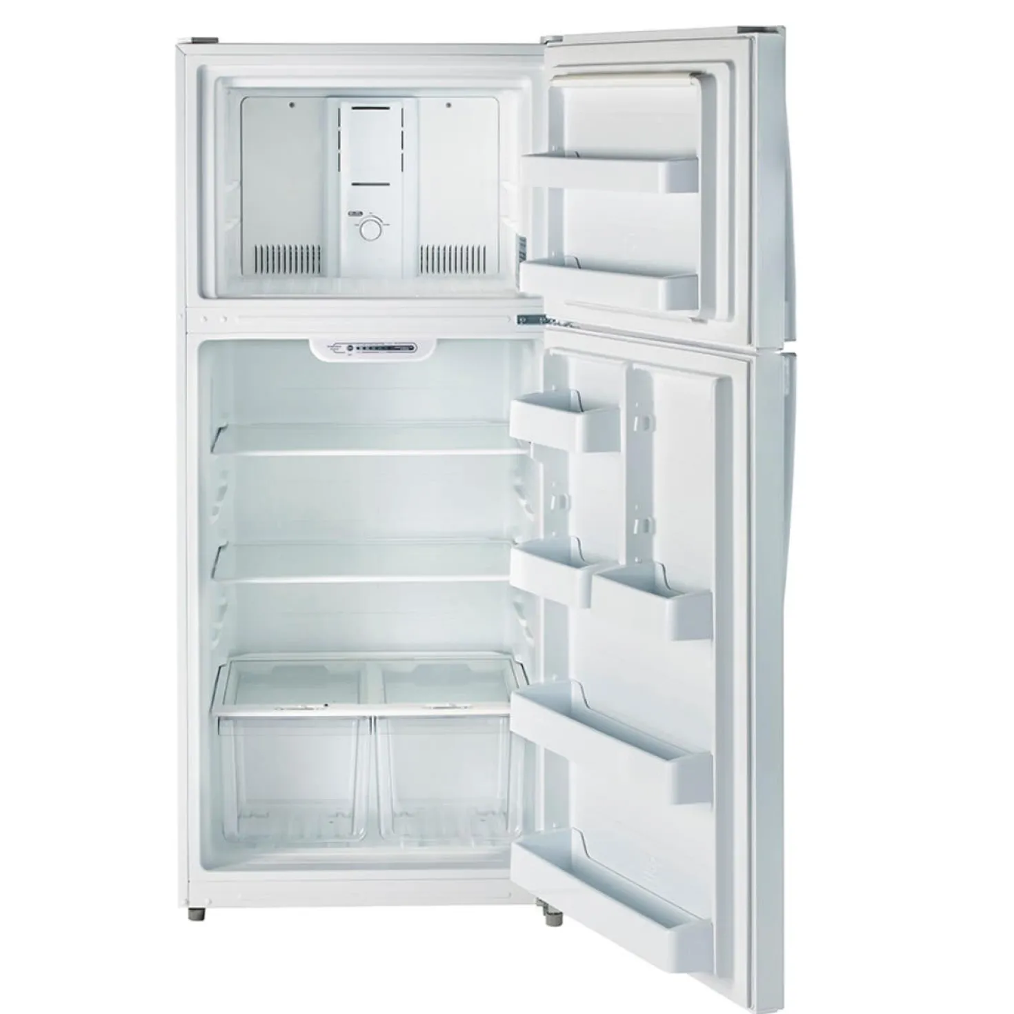 MOFFAT Réfrigérateur 18 pi3 30 po Blanc Congélateur en haut - MTE18GTKWW