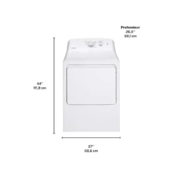 MOFFAT Sécheuse Chargement frontal Blanc 27