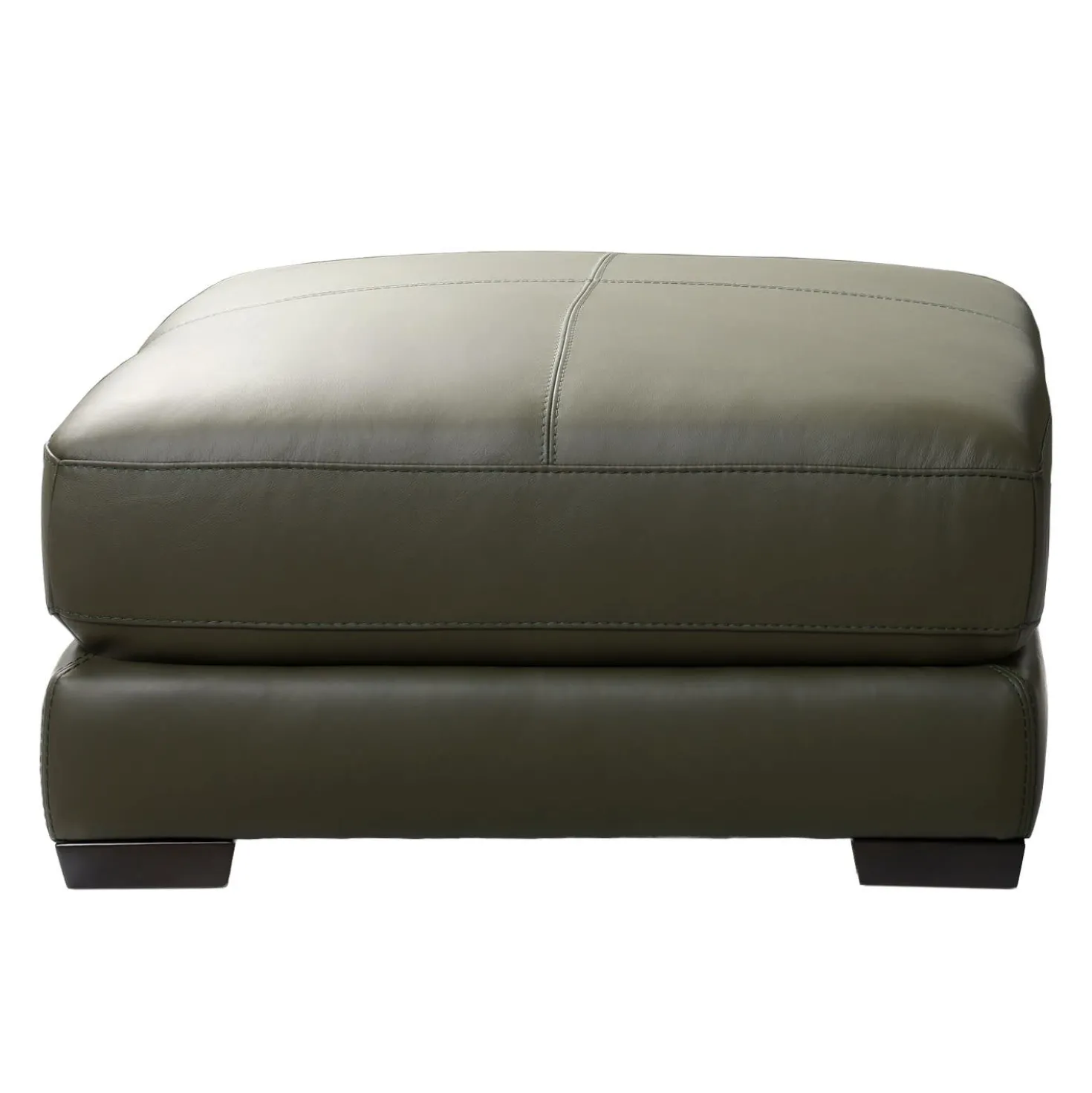 Ottoman en cuir véritable