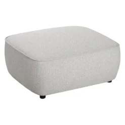 Ottoman en tissu gris