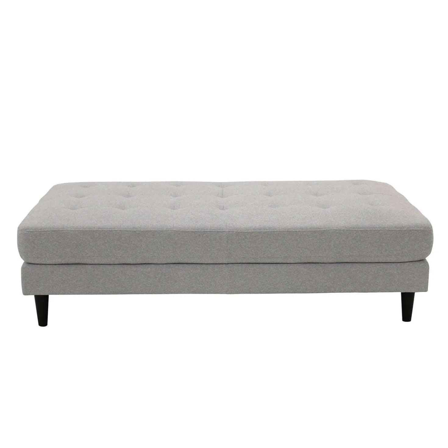 Ottoman en tissu 62 x 31 x 17 - gris