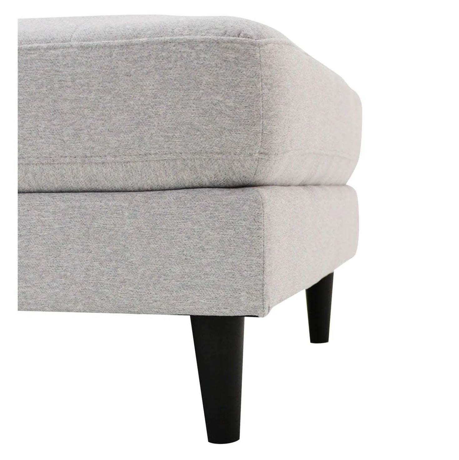 Ottoman en tissu 62 x 31 x 17 - gris