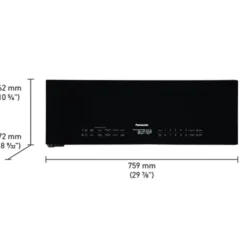PANASONIC Micro-ondes/Hotte, Noir, 30